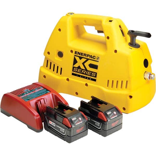 Enerpac - Power Hydraulic Pumps & Jacks Type: Hydraulic Pressure Rating (psi): 10000 - Exact Tool & Supply