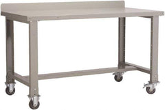 Rousseau Metal - Mobile Workstation - Fixed Leg, 60" Long x 30" Deep x 40" High - Exact Tool & Supply