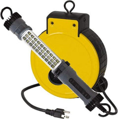 Value Collection - 120 Volt, 5 Watt, Electric, LED Portable Drop Light Work Light - 30' Cord, 1 Head, 300 Lumens, ABS - Exact Tool & Supply