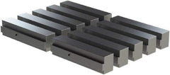 CarveSmart - 1-1/2" Wide x 2" High x 1-1/2" Thick, Flat/No Step Vise Jaw - Soft, Aluminum, Fixed Jaw, Compatible with 6" Vises - Exact Tool & Supply