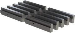 CarveSmart - 3/4" Wide x 2" High x 3/4" Thick, Flat/No Step Vise Jaw - Soft, Aluminum, Fixed Jaw, Compatible with 6" Vises - Exact Tool & Supply
