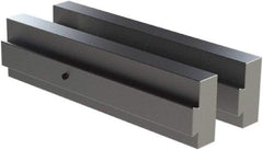 CarveSmart - 3/4" Wide x 2" High x 3/4" Thick, Flat/No Step Vise Jaw - Soft, Aluminum, Fixed Jaw, Compatible with 6" Vises - Exact Tool & Supply