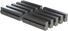 CarveSmart - 1" Wide x 2-1/4" High x 1" Thick, Flat/No Step Vise Jaw - Soft, Aluminum, Fixed Jaw, Compatible with 6" Vises - Exact Tool & Supply