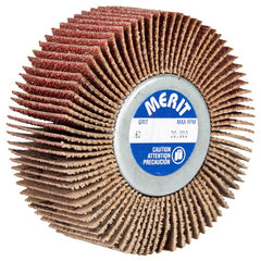 2 1/2″ × 1″ × 1/4″-20 Super Finish Flap Wheel 80 Grit Aluminum Oxide - Exact Tool & Supply