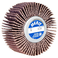 2 1/2″ × 1″ × 1/4″ High Performance Flap Wheel 180 Grit Ceramic Alumina / Aluminum Oxide - Exact Tool & Supply