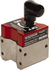Mag-Mate - 1-1/2" Wide x 1-1/2" Deep x 1-1/8" High Rare Earth Magnetic Welding & Fabrication Square - #8-20 Hole Thread, 150 Lb Average Pull Force - Exact Tool & Supply