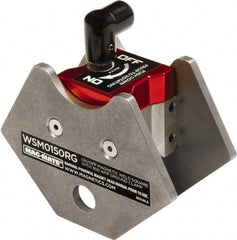 Mag-Mate - 1-15/16" Wide x 4" Deep x 3-3/4" High Rare Earth Magnetic Welding & Fabrication Square - 150 Lb Average Pull Force - Exact Tool & Supply