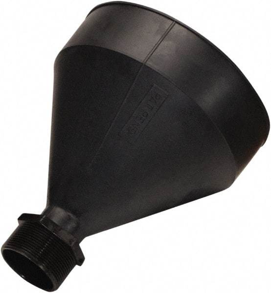 Funnel King - 9-3/16" High x 7-1/2" Diam, Polyethylene, Drum Funnel - 55 Gal Drum/Pail Capacity - Exact Tool & Supply