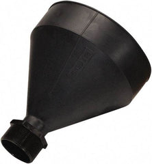 Funnel King - 9-3/16" High x 7-1/2" Diam, Polyethylene, Drum Funnel - 55 Gal Drum/Pail Capacity - Exact Tool & Supply