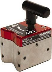 Mag-Mate - 2-1/2" Wide x 3" Deep x 2-3/4" High Rare Earth Magnetic Welding & Fabrication Square - 1/4-20 Hole Thread, 450 Lb Average Pull Force - Exact Tool & Supply