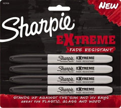 Sharpie - Black Permanent Marker - Fine Felt Tip, AP Nontoxic Ink - Exact Tool & Supply