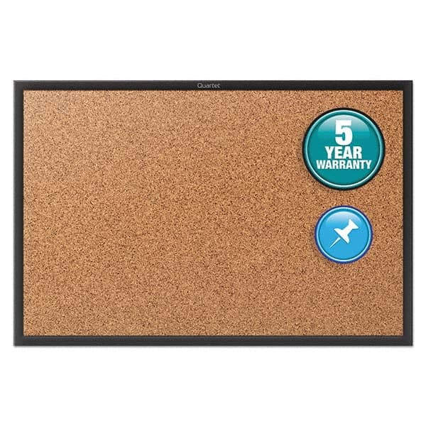 Quartet - Cork Bulletin Boards Style: Open Cork Bulletin Board Color: Natural - Exact Tool & Supply
