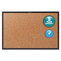 Quartet - Cork Bulletin Boards Style: Open Cork Bulletin Board Color: Natural - Exact Tool & Supply