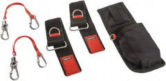 Proto - 11" Tool Tether Kit - D-Ring Connection, 11" Extended Length, Black - Exact Tool & Supply