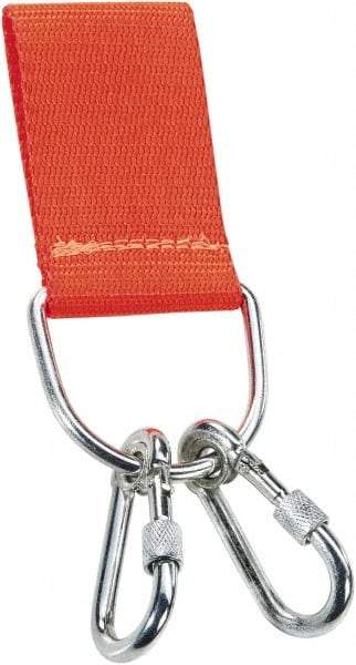 Proto - 7" Tethered Tool Holder - Carabiner Connection, 7" Extended Length, Orange - Exact Tool & Supply