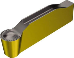 Sandvik Coromant - 0600N123 Grade 4325, 6mm Cutting Width Carbide Grooving Insert - 2.8mm Max Depth of Cut, Neutral, 3mm Corner Radius, TiCN/Al2O3/TiN Finish - Exact Tool & Supply