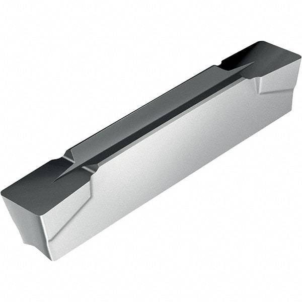 Walter - 4E600N050GX UA4 Grade WAK20, 6mm Cutting Width Carbide Grooving Insert - 3.5mm Max Depth of Cut, Neutral, 0.5mm Corner Radius, TiCN/Al2O3/TiN Finish - Exact Tool & Supply