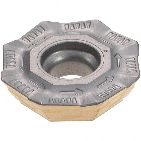 Iscar - OFMT07T3 76 Grade IC830 Carbide Milling Insert - TiAlN/TiN Finish, 0.179" Thick, 0.7008" Inscribed Circle, 0.6mm Corner Radius - Exact Tool & Supply