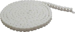 Morse - 1/2" Pitch, ANSI 40, Single Strand Roller Chain - Chain No. 40, 10 Ft. Long, 5/16" Roller Diam, 5/16" Roller Width - Exact Tool & Supply
