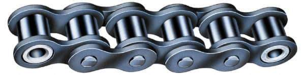 Morse - 3/4" Pitch, ANSI 60, Low Maintenance Roller Chain - Chain No. 60, 10 Ft. Long, 15/32" Roller Diam, 1/2" Roller Width - Exact Tool & Supply