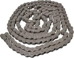 Morse - 5/8" Pitch, ANSI 50, Low Maintenance Roller Chain - Chain No. 50, 10 Ft. Long, 0.4" Roller Diam, 3/8" Roller Width - Exact Tool & Supply