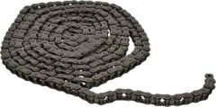 Morse - 3/8" Pitch, ANSI 35, Single Strand Roller Chain - Chain No. 35, 10 Ft. Long, 1/5" Roller Diam, 3/16" Roller Width - Exact Tool & Supply