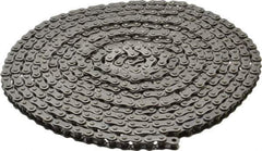 Morse - 1/4" Pitch, ANSI 25, Single Strand Roller Chain - Chain No. 25, 10 Ft. Long, 1/4" Roller Diam, 3/16" Roller Width - Exact Tool & Supply
