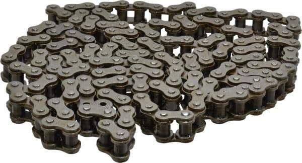 Morse - 3/4" Pitch, ANSI 60H, Heavy Series Roller Chain - Chain No. 60H, 10 Ft. Long, 15/32" Roller Diam, 1/2" Roller Width - Exact Tool & Supply