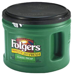 Folgers - Folgers Decaffeinated Ground Coffee, 22.6 oz. Can - Exact Tool & Supply