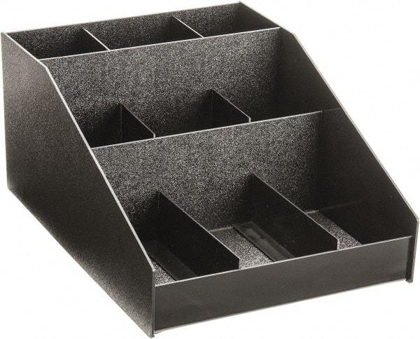 Vertiflex Products - Horizontal Organizer - 12 x 16 x 7-1/2 Inch, Black, For Use with Condiments - Exact Tool & Supply