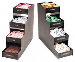 Vertiflex Products - Narrow Organizer - 6 x 19 x 15-7/8 Inch, Black, For Use with Condiments - Exact Tool & Supply