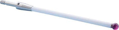 Renishaw - 0.24 Inch Ball Diameter, Ceramic Stem, M4 Thread, Ruby Point Ball Tip CMM Stylus - 3-31/64 Inch Working Length, 0.1772 Inch Stem Diameter, 3-15/16 Inch Overall Length - Exact Tool & Supply