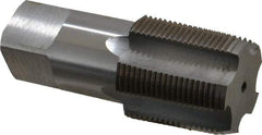Hertel - 1-1/4 - 11-1/2 NPT Thread, 5 Flute Standard Pipe Tap - 4" OAL, 1-5/16" Shank Diam, Bright Finish, Carbon Steel - Exact Tool & Supply