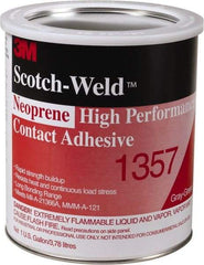 3M - Construction Adhesives - 1357 1G NEOPRN GRY/GRN SCOTCHWELD HP CONTACT ADH - Exact Tool & Supply