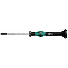 Wera - 1mm Blade Width, 137mm OAL, Precision Slotted Screwdriver - Exact Tool & Supply