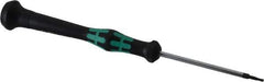 Wera - 1.5mm Precision Miniature Hex Driver - 2-3/8" Bade Length, Ergonomic with Spinning Cap Handle, 2-3/8" OAL - Exact Tool & Supply