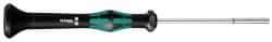 Wera - 9/64" Solid Shaft Precision Nutdriver - Ergonomic Handle, 6-1/4" OAL - Exact Tool & Supply