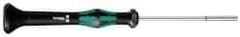 Wera - 9/64" Solid Shaft Precision Nutdriver - Ergonomic Handle, 6-1/4" OAL - Exact Tool & Supply