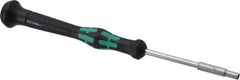 Wera - 3/32" Solid Shaft Precision Nutdriver - Ergonomic Handle, 6-1/4" OAL - Exact Tool & Supply