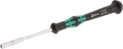 Wera - 7/64" Solid Shaft Precision Nutdriver - Ergonomic Handle, 6-1/4" OAL - Exact Tool & Supply