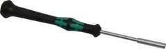 Wera - 1/8" Solid Shaft Precision Nutdriver - Ergonomic Handle, 6-1/4" OAL - Exact Tool & Supply