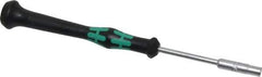 Wera - 5/32" Solid Shaft Precision Nutdriver - Ergonomic Handle, 6-1/4" OAL - Exact Tool & Supply