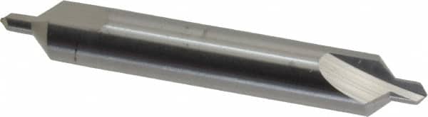 Hertel - #4 Plain Cut 90° Incl Angle Solid Carbide Combo Drill & Countersink - Exact Tool & Supply