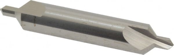 Hertel - #5 Plain Cut 90° Incl Angle Solid Carbide Combo Drill & Countersink - Exact Tool & Supply