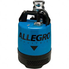 Allegro - 2/3 hp, 5.4 Amp Rating, 115 VAC, 60 Hz, Single Speed Continuous Duty Dewatering Pump - Exact Tool & Supply