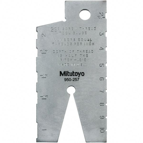 Mitutoyo - Screw Checkers Thread Type: Acme Minimum Threads per Inch: 1 - Exact Tool & Supply