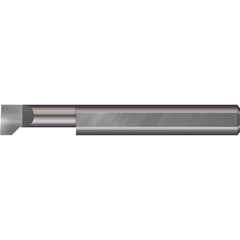 Micro 100 - Thread Relief Tools; Material: Solid Carbide ; Cutting Diameter (Inch): 1/8 ; Flat Width (Decimal Inch): 0.0630 ; Cutting Depth (Inch): 3/8 ; Projection (Decimal Inch): 0.0400 ; Shank Diameter (Inch): 1/8 - Exact Tool & Supply