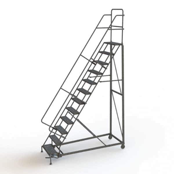 TRI-ARC - Rolling & Wall Mounted Ladders & Platforms Type: Rolling Warehouse Ladder Style: Rolling Safety Ladder - Exact Tool & Supply