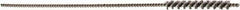 Brush Research Mfg. - 3/32" Diam Helical Stainless Steel Tube Brush - Single Spiral, 0.003" Filament Diam, 3/4" Brush Length, 3" OAL - Exact Tool & Supply