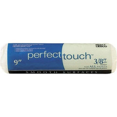 Krylon - 3/8" Nap, 9" Wide Paint Roller Cover - Semi-Smooth Texture, Polyester & Knitted - Exact Tool & Supply